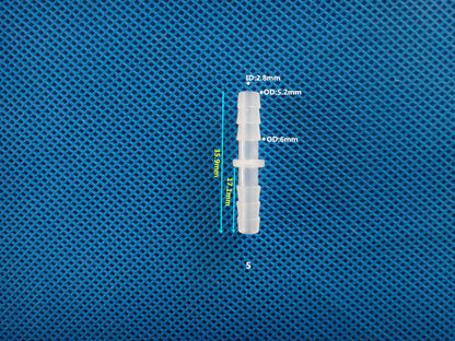 100 /pk Equal Plastic Barbed Fitting Straight Connector Hose Fittings for securely Tubes connecting