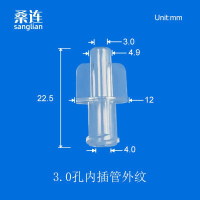 Male /Female Luer Lock Connector for Flexible Tube, PC