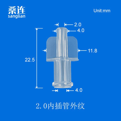 Male /Female Luer Lock Connector for Flexible Tube, PC