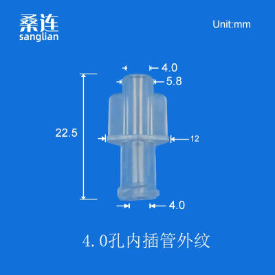 Male /Female Luer Lock Connector for Flexible Tube, PC