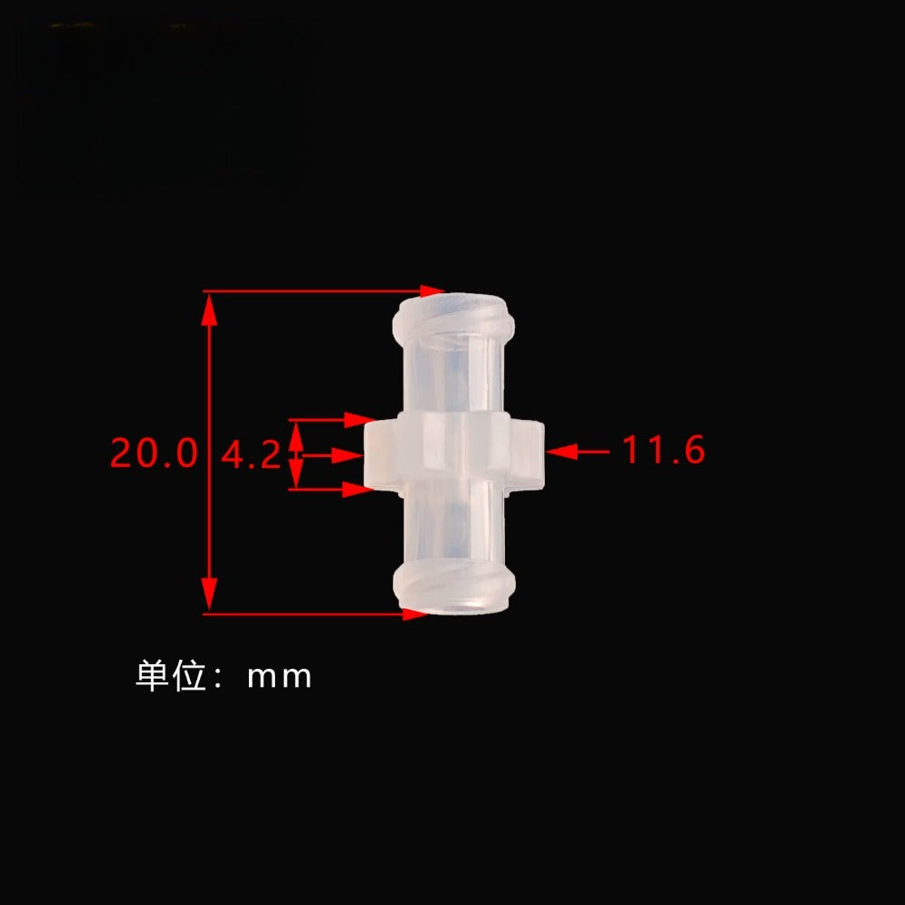 100/pk Luer-Lock to Luer-Lock, Female-Female Connector, Sterile. Polypropylene connectors connect a male Luer to syringes