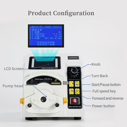 BT-100CA/DT Laboratory Peristaltic Pump Multi Channels Flow Correction Semi-Filling