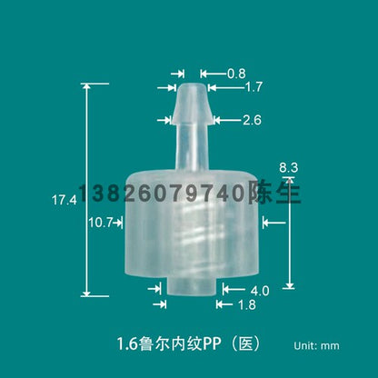 Medical Male /Female Luer Lock To Barb Connectors，PP High Temperature and UV Resistance Produced in Clean Workshop