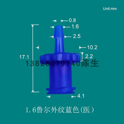 Medical Male /Female Luer Lock To Barb Connectors，PP High Temperature and UV Resistance Produced in Clean Workshop