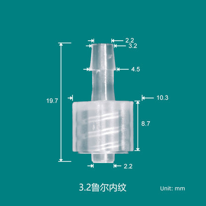 Medical Male /Female Luer Lock To Barb Connectors，PP High Temperature and UV Resistance Produced in Clean Workshop