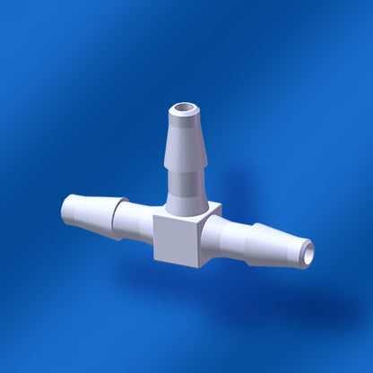 Equal Diameter Tee T-type Three Way Joint Plastic Connectors Barb Tee