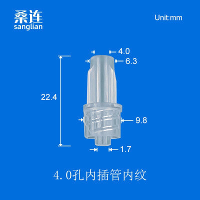 Male /Female Luer Lock Connector for Flexible Tube, PC