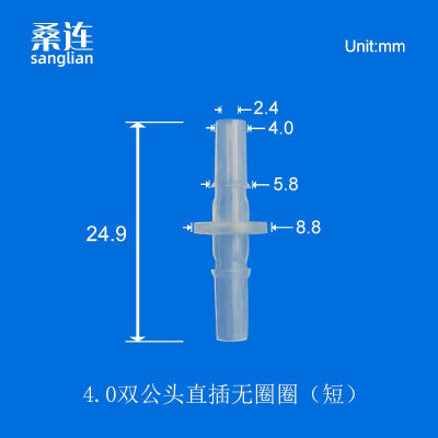 Male /Female Luer Lock Connector for Flexible Tube, PC