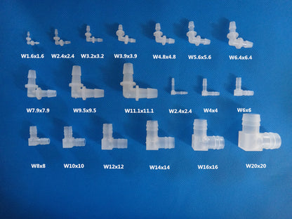 Hose Barb 90 Degree Elbow Tube Fittings Connectors 1.6 -14mm