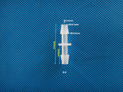 Equal Diameter PP Plastic Barbed Fitting Straight Connector Hose Connector for securely connecting Tubes