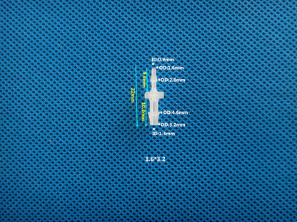 Reducer Tube Connectors Barb Fittings Plastic 1/16 3/32 1/8 1/4 Etc