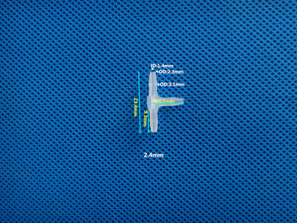 Equal Diameter Tee T-type Three Way Joint Plastic Connectors Barb Tee