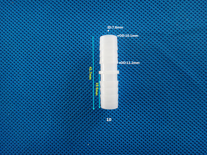 Equal Diameter PP Plastic Barbed Fitting Straight Connector Hose Connector for securely connecting Tubes