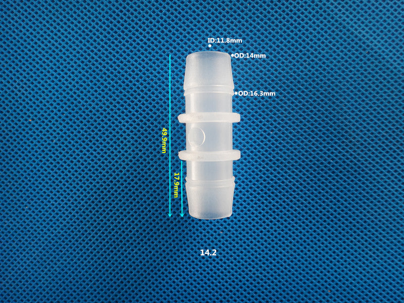 Conexión de manguera de acuario Conectores de tubo de plástico de laboratorio Accesorios de manguera Acoplamiento de púas Conectores de púas iguales de plástico PP 