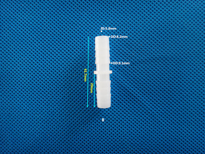 Equal Diameter PP Plastic Barbed Fitting Straight Connector Hose Connector for securely connecting Tubes