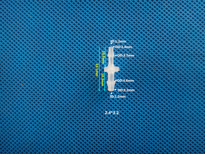 Reducer Tube Connectors Barb Fittings Plastic 1/16 3/32 1/8 1/4 Etc