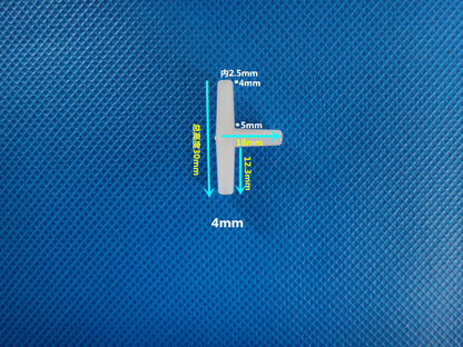 Equal Diameter Tee T-type Three Way Joint Plastic Connectors Barb Tee