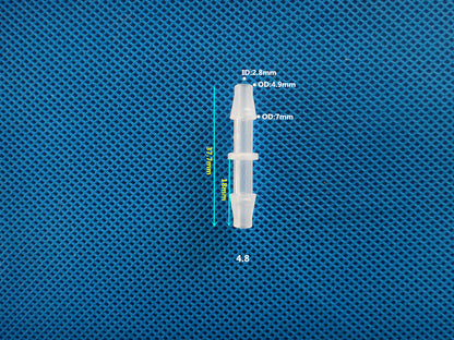 Equal Diameter PP Plastic Barbed Fitting Straight Connector Hose Connector for securely connecting Tubes