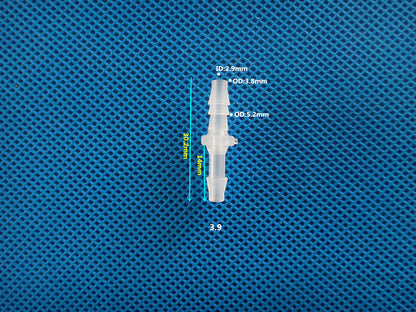 Equal Diameter PP Plastic Barbed Fitting Straight Connector Hose Connector for securely connecting Tubes