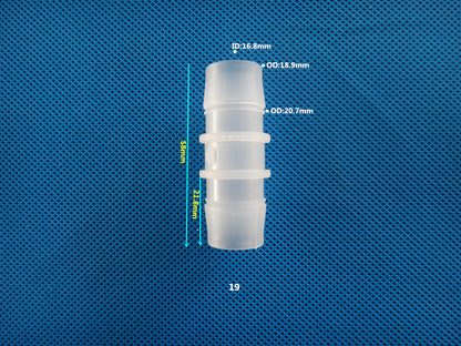 Equal Diameter PP Plastic Barbed Fitting Straight Connector Hose Connector for securely connecting Tubes