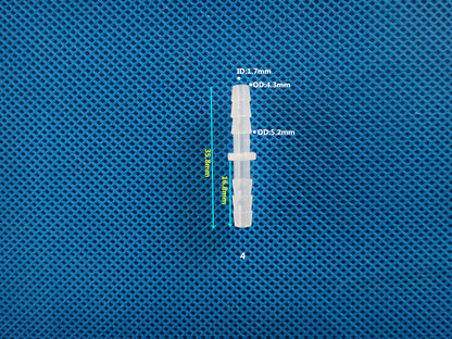 Equal Diameter PP Plastic Barbed Fitting Straight Connector Hose Connector for securely connecting Tubes