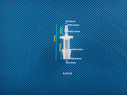 Reducer Tube Connectors Barb Fittings Plastic 1/16 3/32 1/8 1/4 Etc