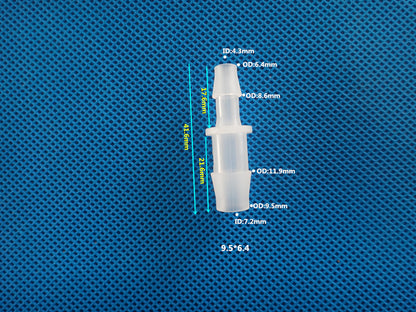 Reducer Tube Connectors Barb Fittings Plastic 1/16 3/32 1/8 1/4 Etc